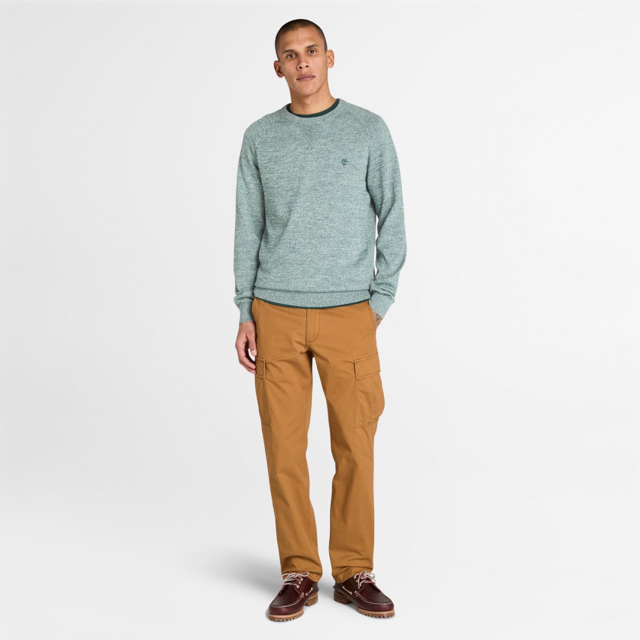 סריג איכותי עם צווארון עגול לגברים