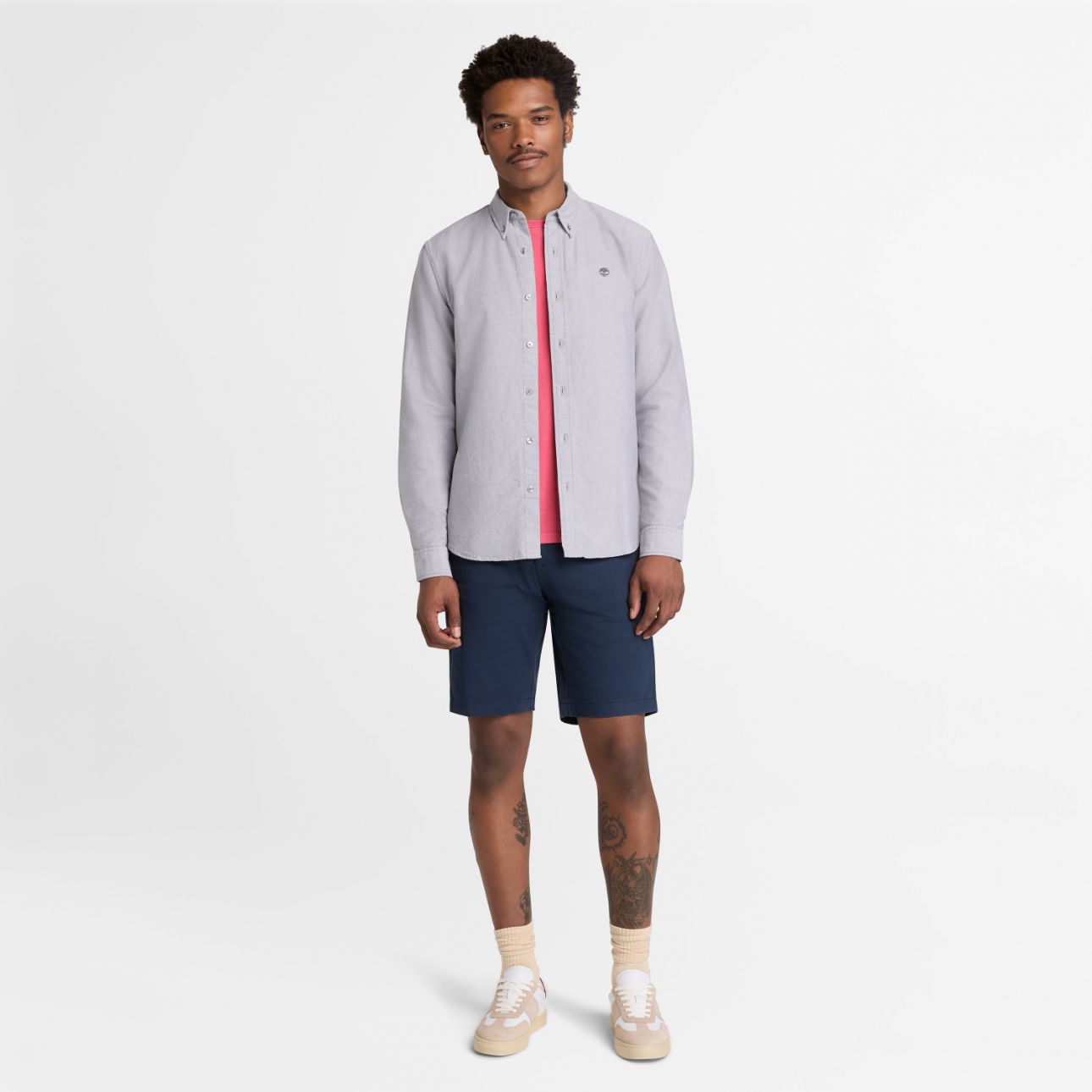 חולצת אוקספורד עם שרוולים ארוכים לגברים