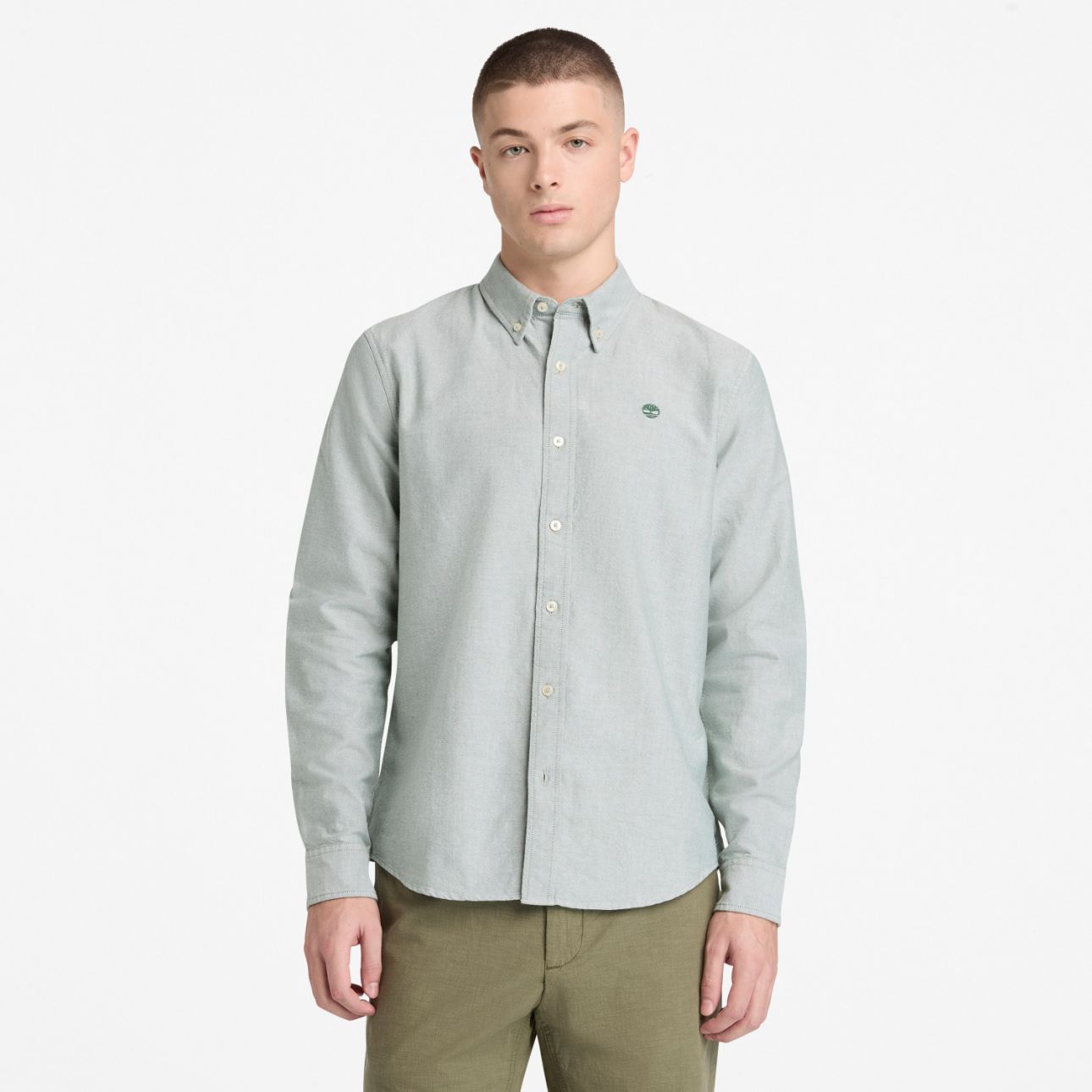 חולצת אוקספורד עם שרוולים ארוכים לגברים