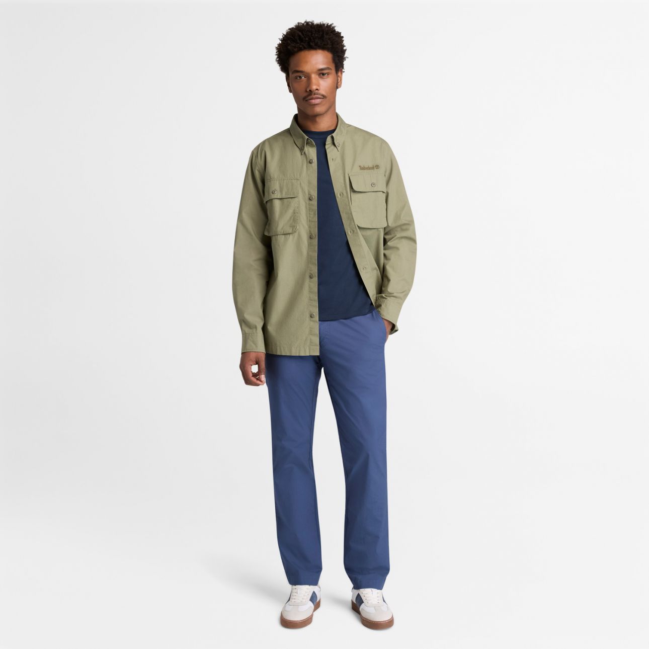 מכנסי צ’ינו ארוכים לגברים Claremont Poplin Chino