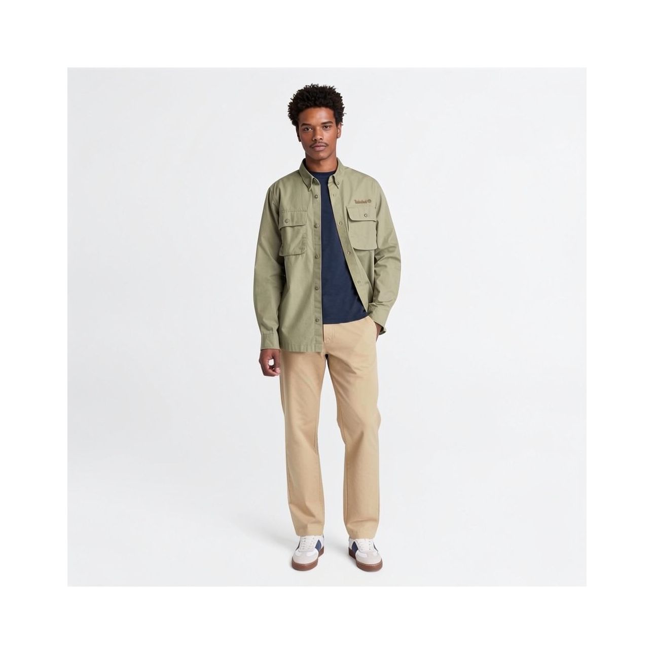 מכנסי צ’ינו ארוכים לגברים Claremont Poplin Chino