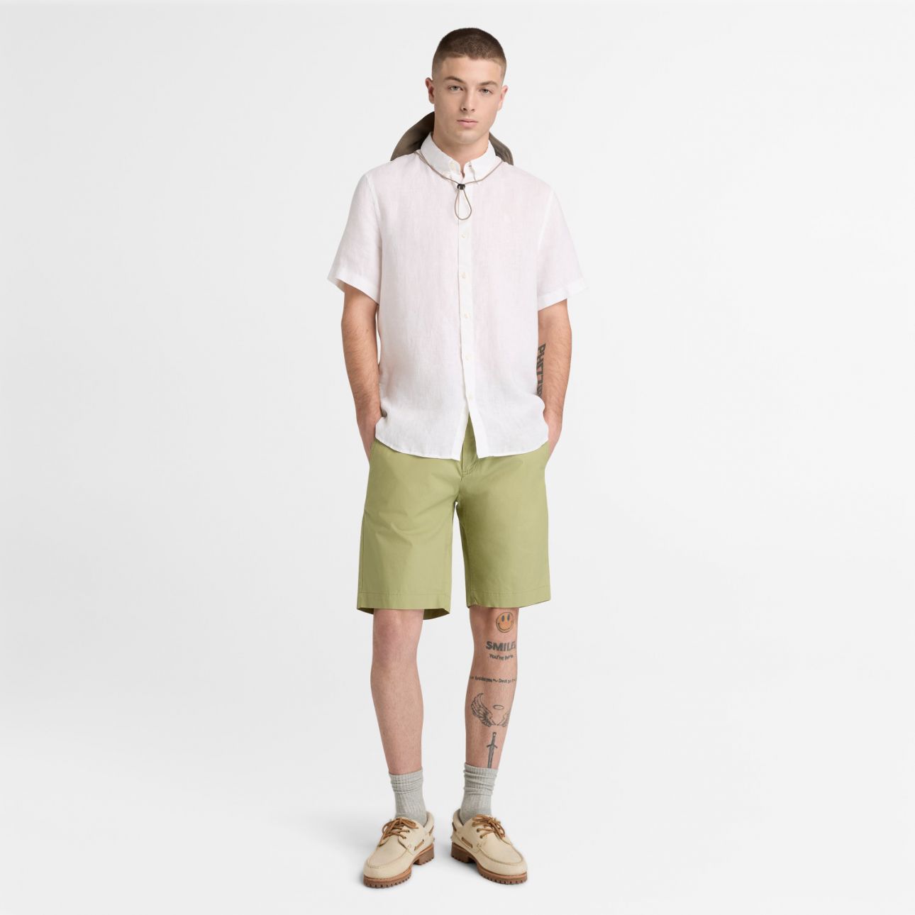 מכנסי צ’ינו Claremont Poplin לגברים