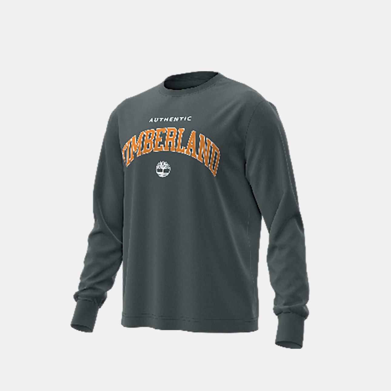 טי שירט שרוול ארוך Timberland עם הדפס בחזה לגברים