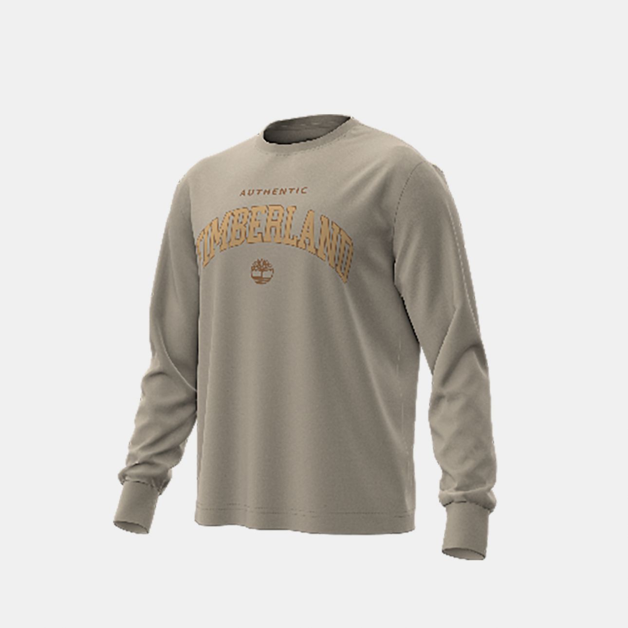 טי שירט שרוול ארוך Timberland עם הדפס בחזה לגברים