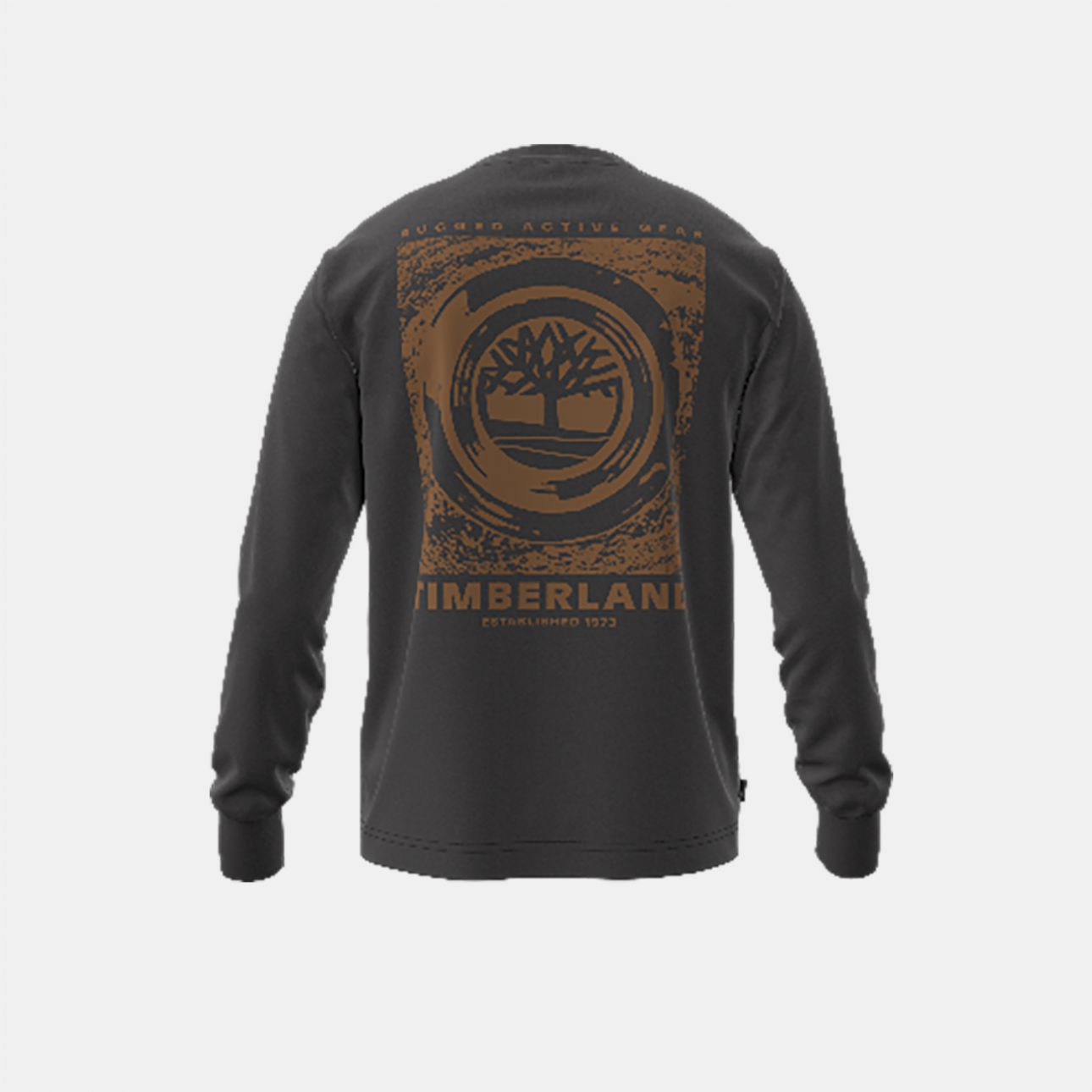 טי שירט שרוול ארוך Timberland עם הדפס אחורי לגברים