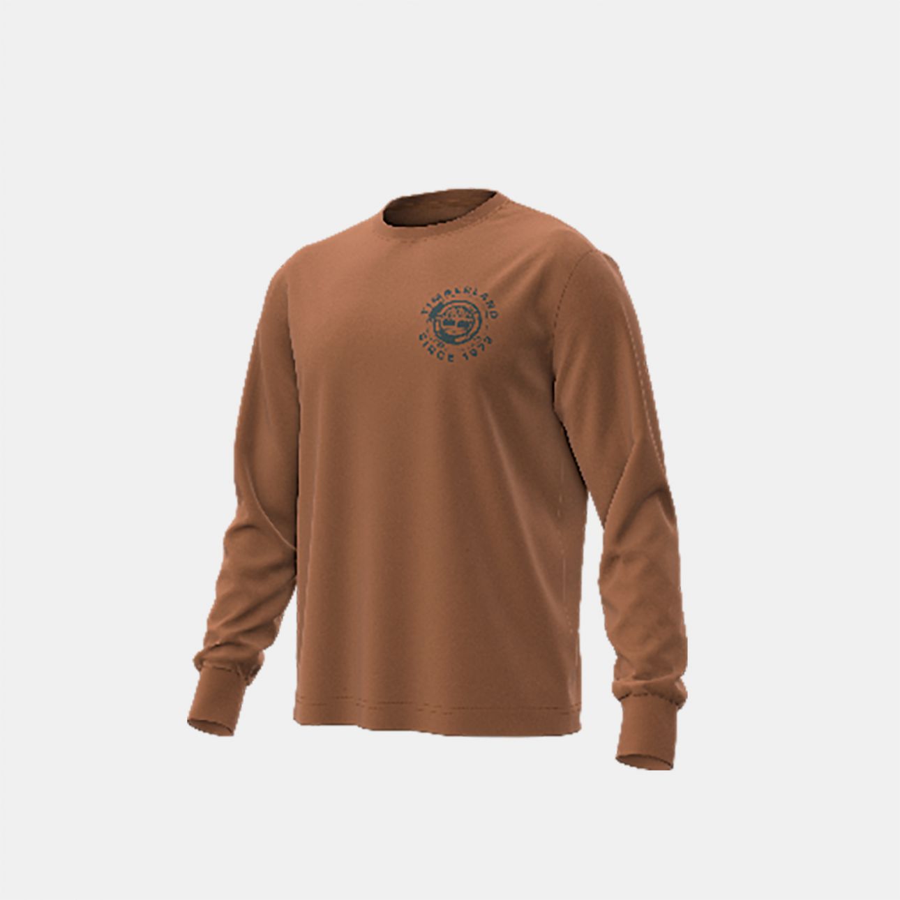 טי שירט שרוול ארוך Timberland עם הדפס אחורי לגברים