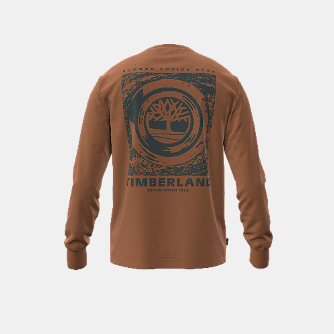 טי שירט שרוול ארוך Timberland עם הדפס אחורי לגברים