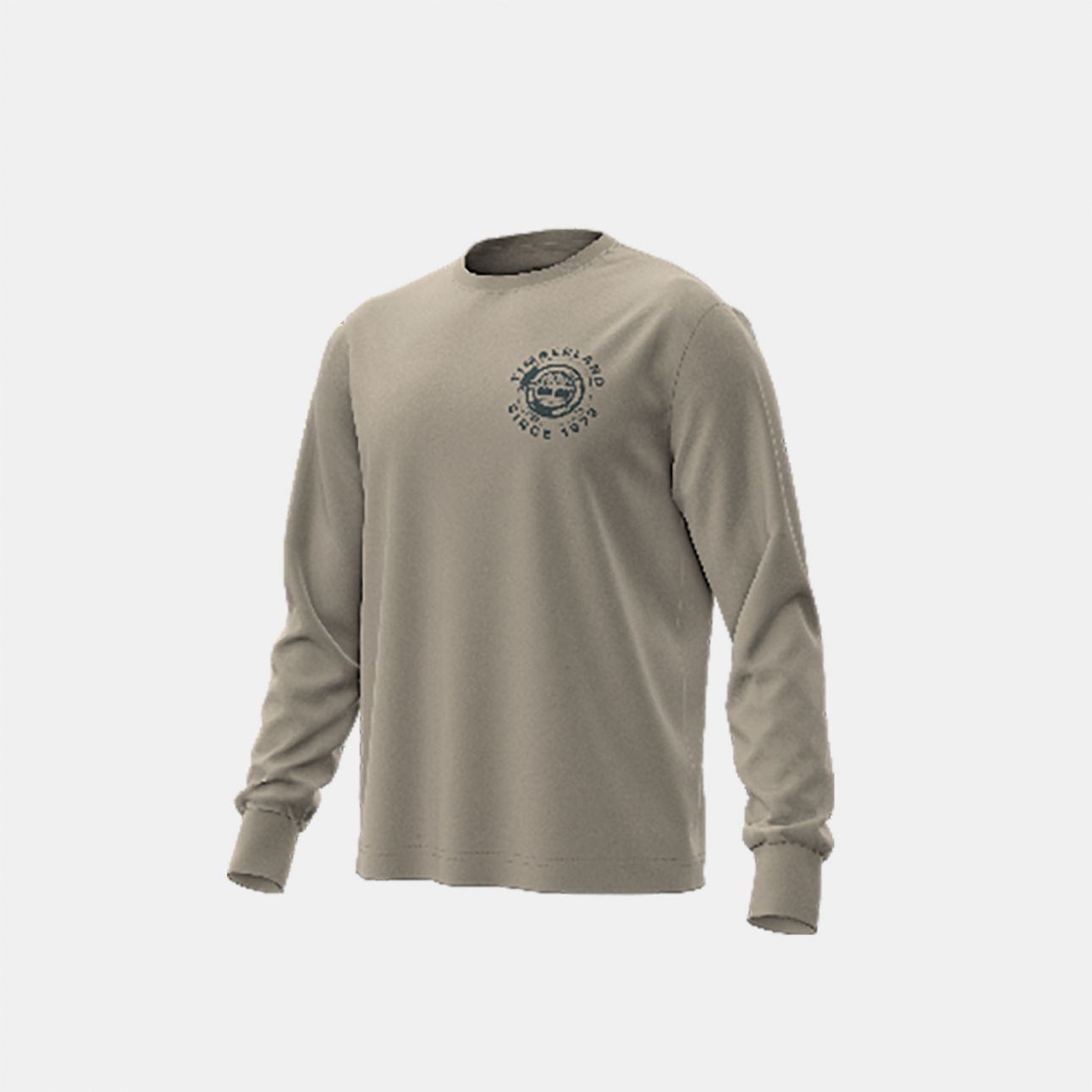 טי שירט שרוול ארוך Timberland עם הדפס אחורי לגברים