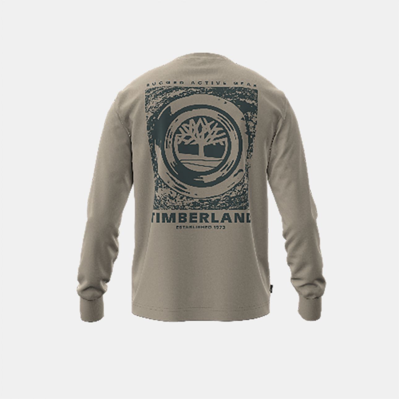טי שירט שרוול ארוך Timberland עם הדפס אחורי לגברים