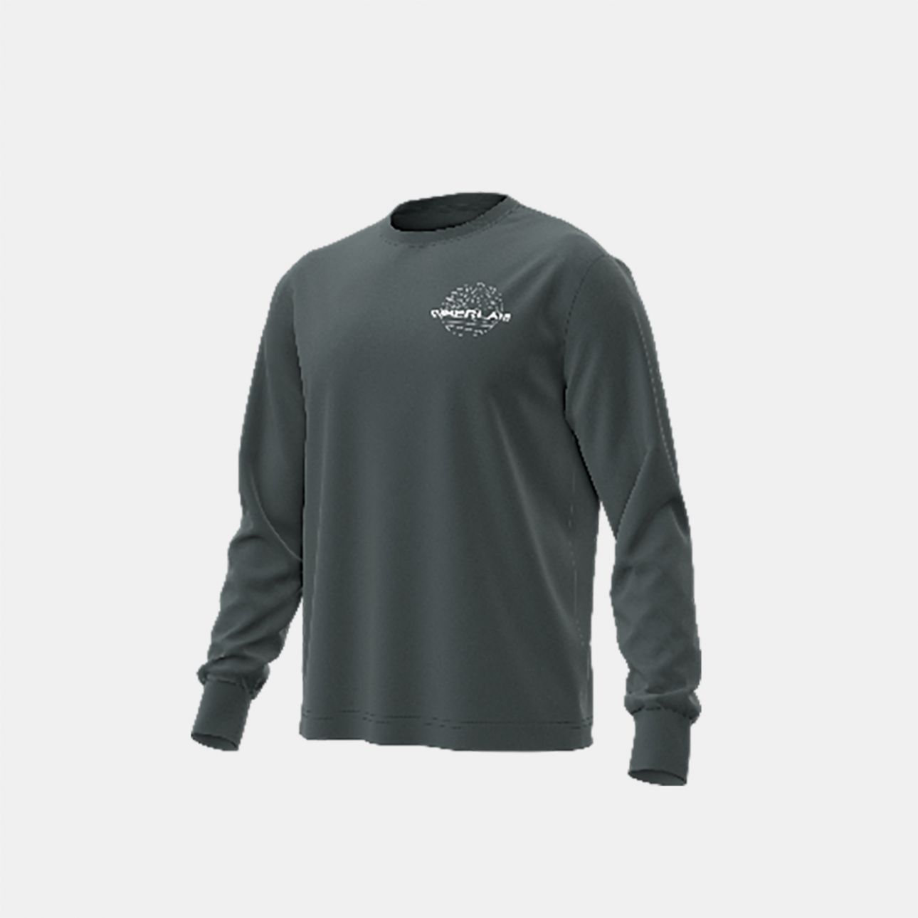 טי שירט שרוול ארוך Timberland עם הדפס אחורי לגברים