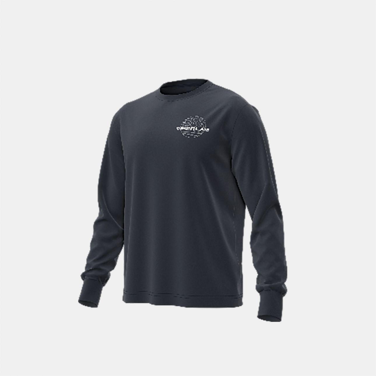 טי שירט שרוול ארוך Timberland עם הדפס אחורי לגברים