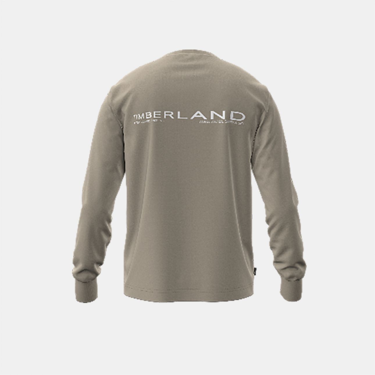 טי שירט שרוול ארוך Timberland עם הדפס אחורי לגברים