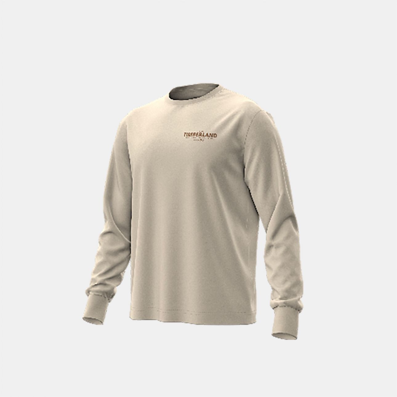 טי שירט שרוול ארוך Timberland עם הדפס טקסט בגב