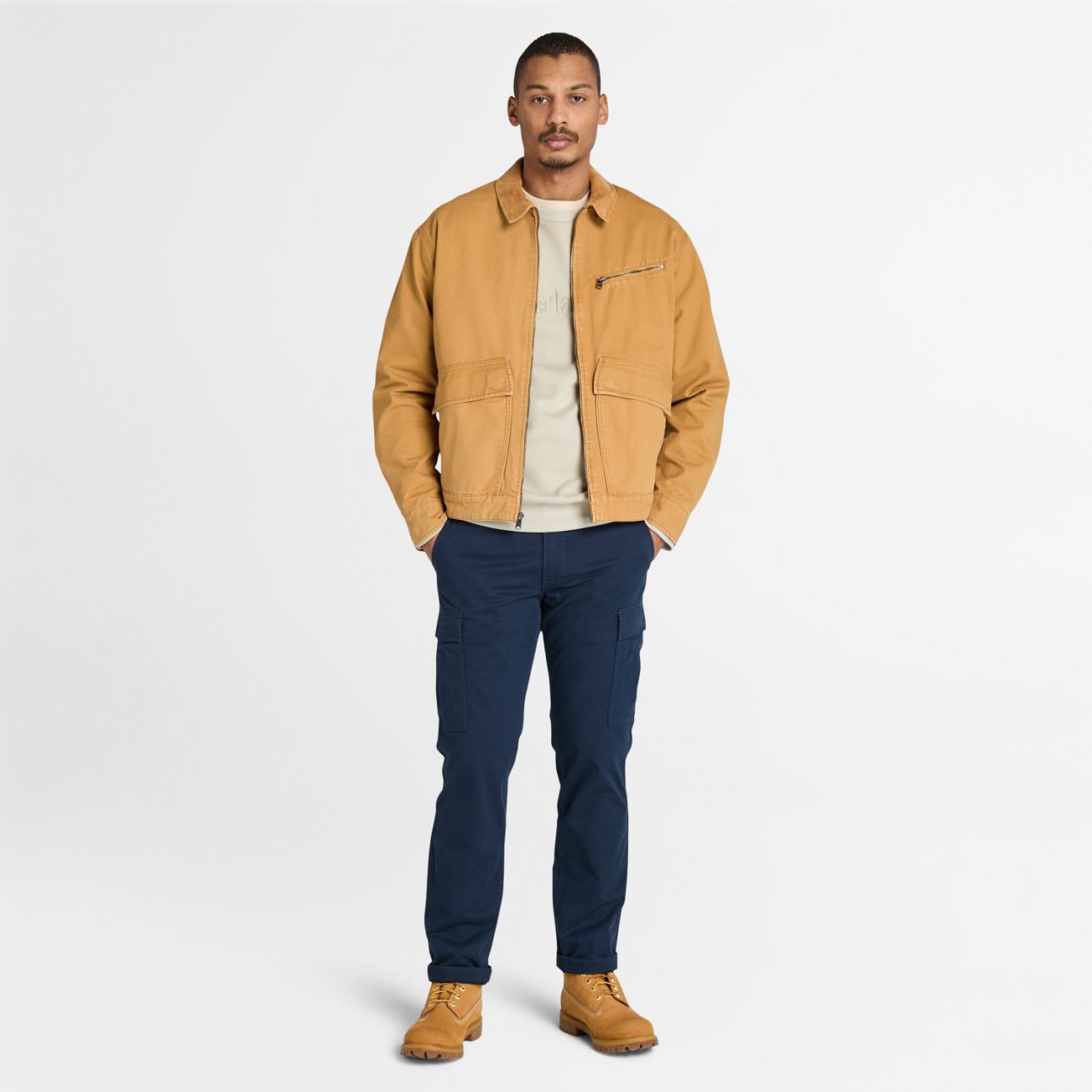 סווטשירט עם לוגו Timberland® רקמה לגבר