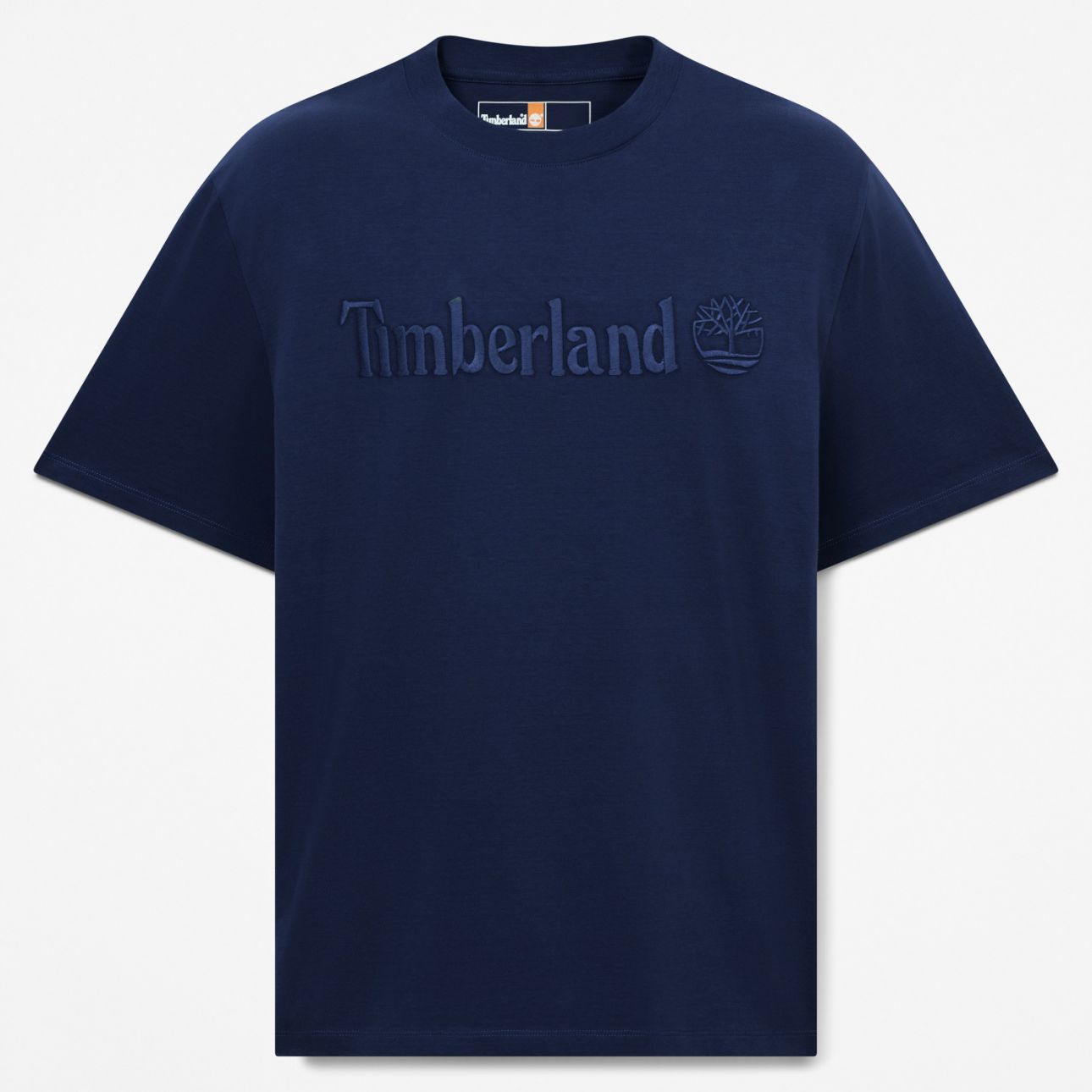 טי שירט עם שרוולים קצרים והדפס לוגו Timberland לגברים