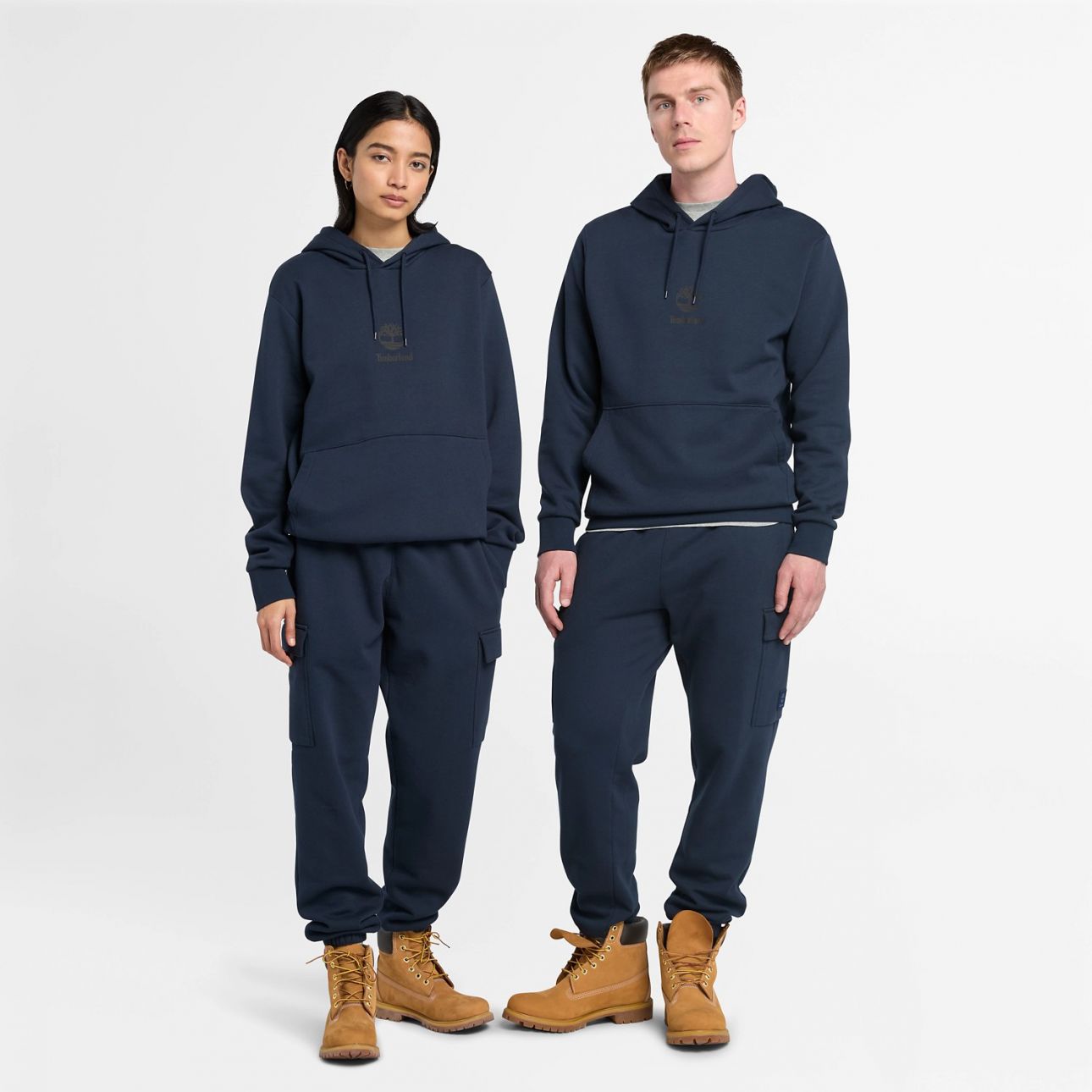 סווטשירט UNISEX עם לוגו Timberland® וקפוצ’ון