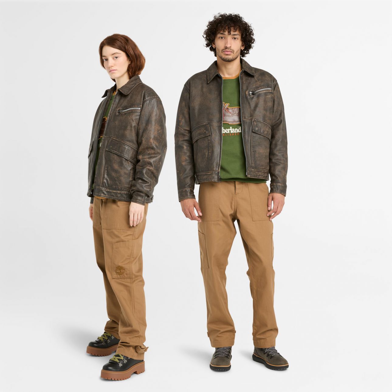 ג’קט עור Timberland לגברים