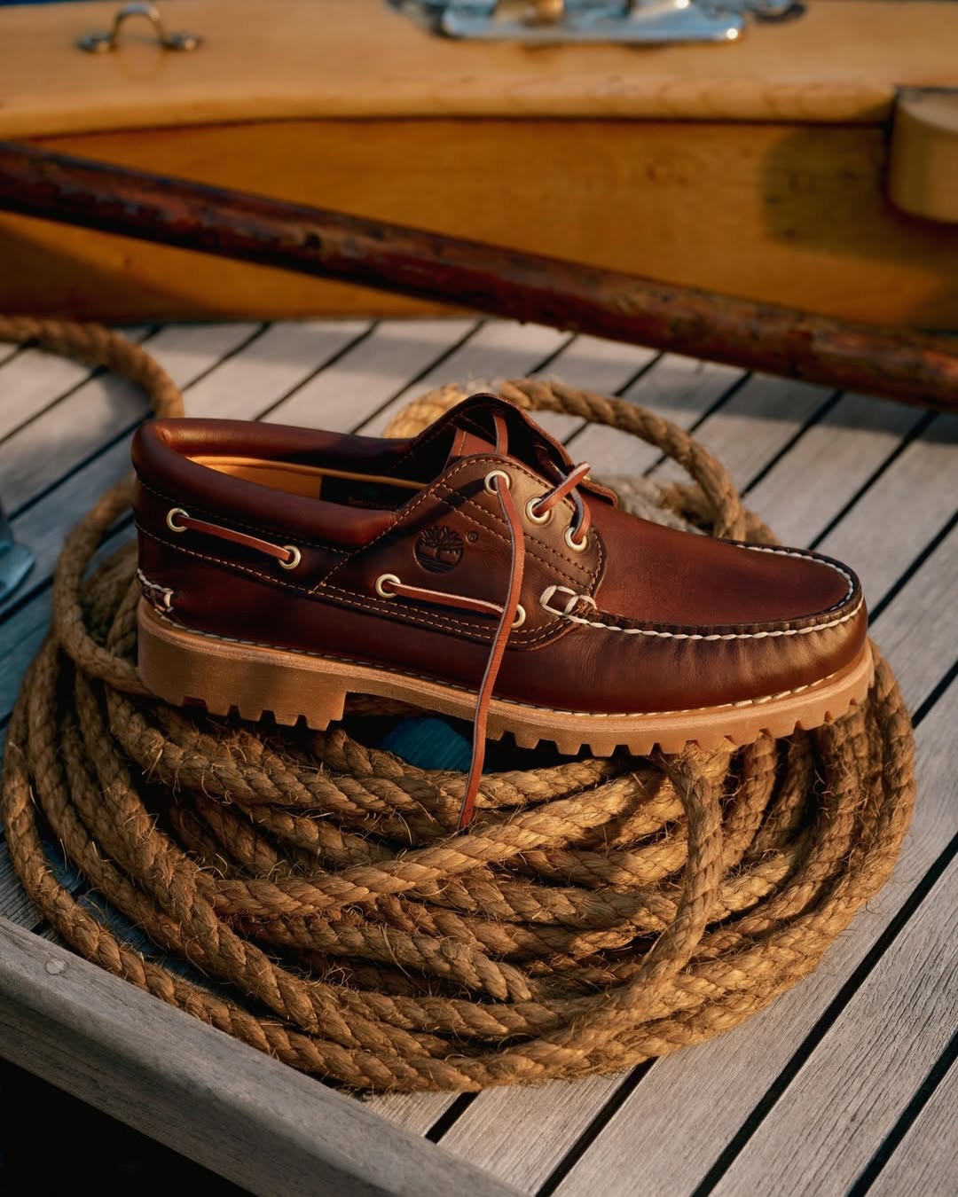 ‏The Timberland Authentic Boat Shoe לנשים.
קלאסיקה על זמנית בעבודת יד, עם עור Premium,
שרוכים היקפיים 360° ונוחות OrthoLite® לכל יום, בכל עונה.